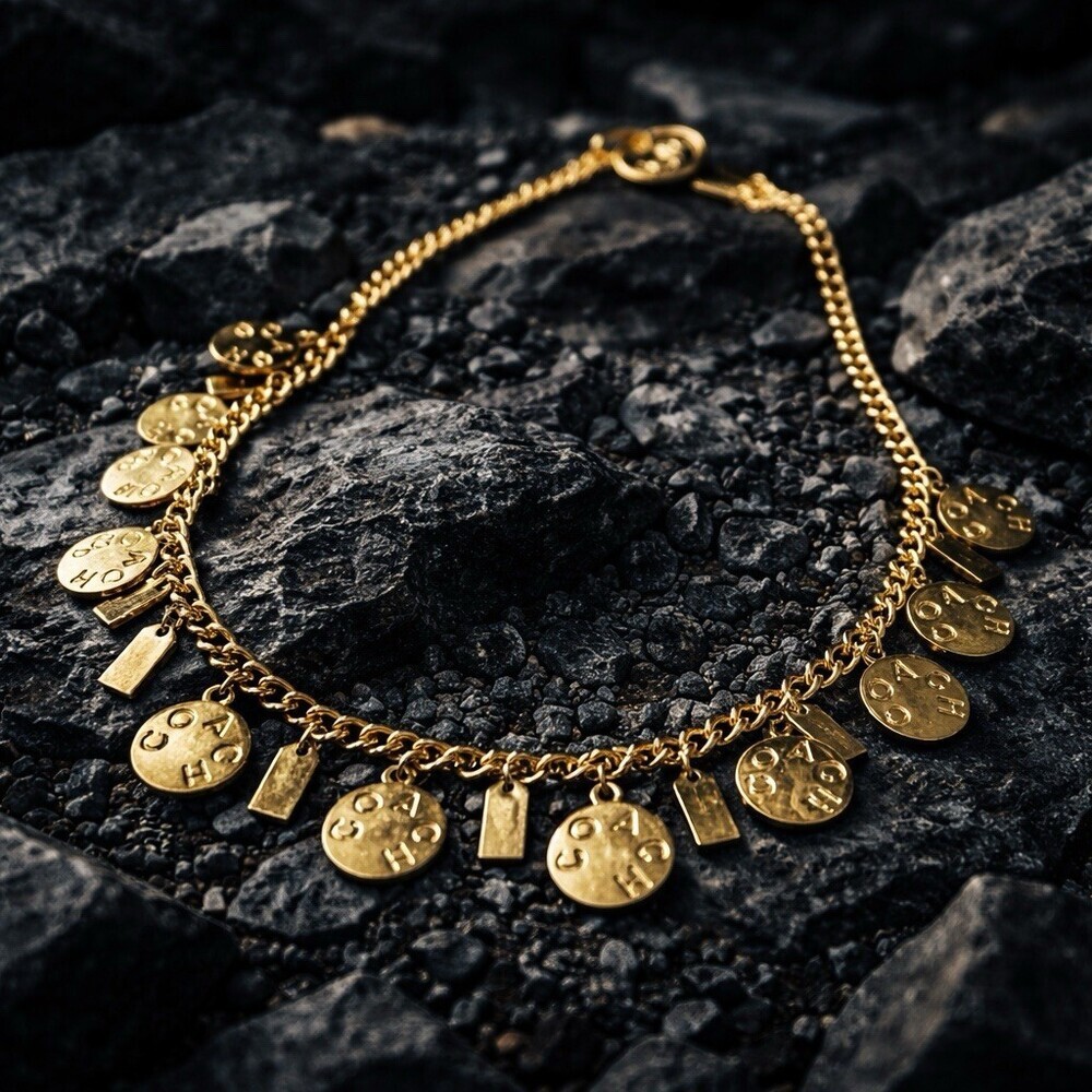 Iconic Coach brand Heavy statement piece  Featuring 21 charm medallions. Chunky - Picture 7 of 12